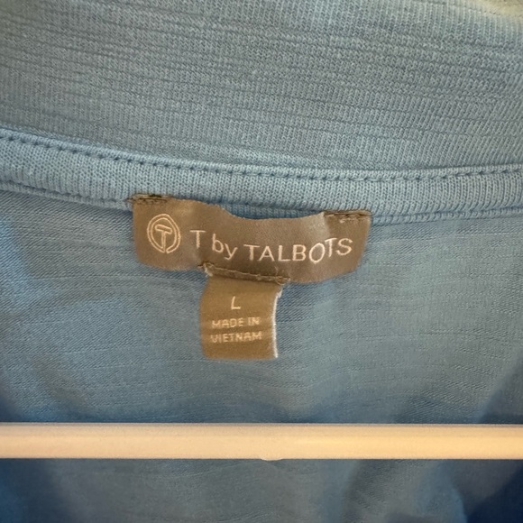 Talbots women’s blue sleeveless golf polo, large - Picture 3 of 3